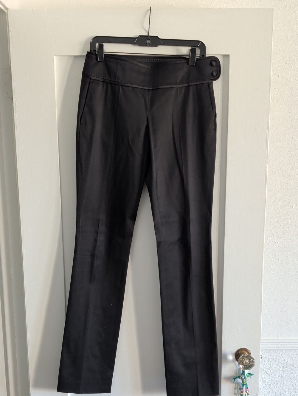 Boss By Hugo Boss Black Dress Pants with Waist Button Detail